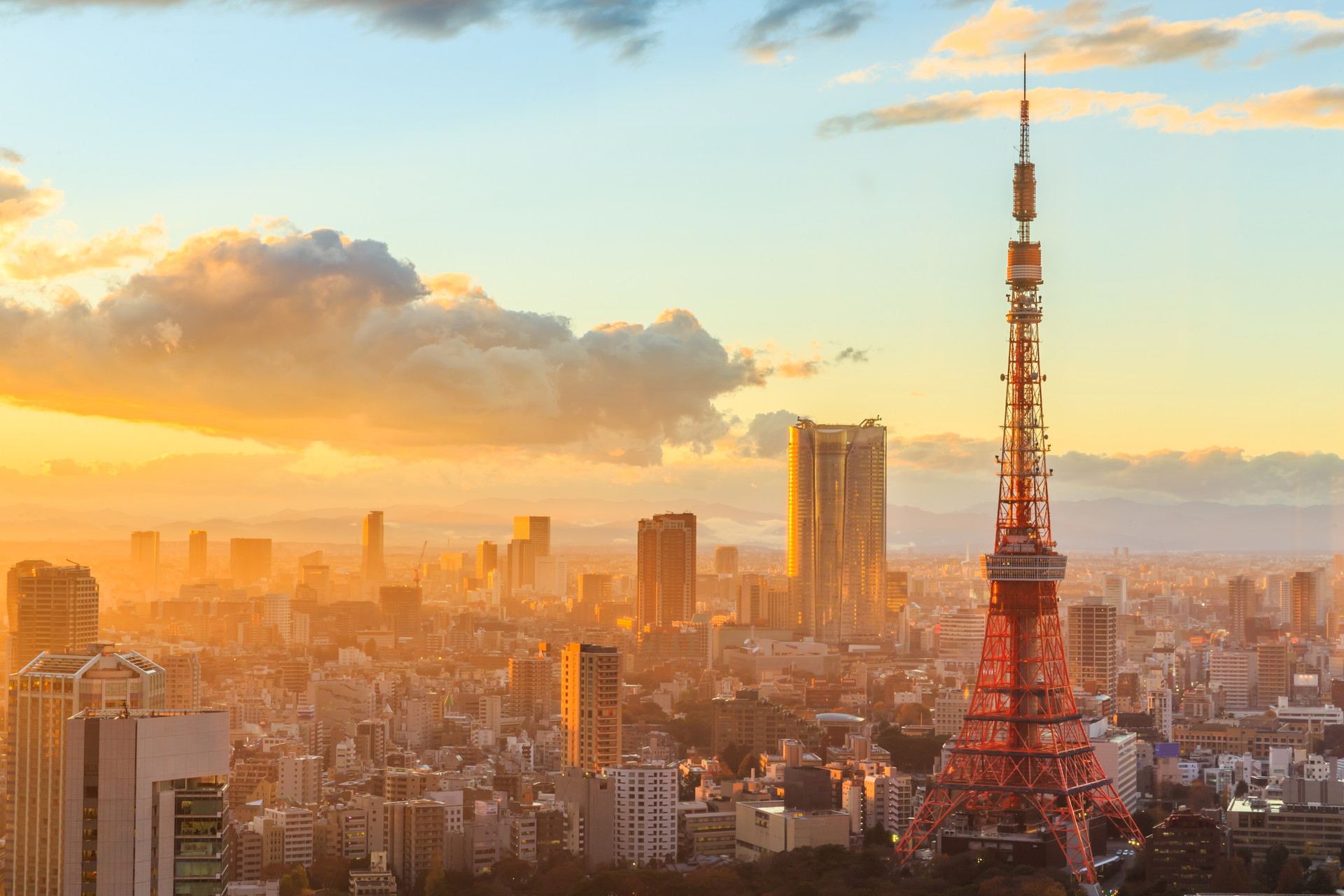 Tokyo Tower địa điểm du lịch Nhật Bản có thể ngắm nhìn toàn cảnh thành phố Tokyo xinh đẹp