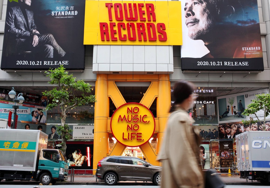 Tower Records trở thành một tượng đài thể hiện văn hóa âm nhạc Nhật Bản