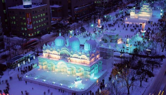 Lễ hội Tuyết Sapporo là đặc trưng riêng của mùa đông tại Hokkaido