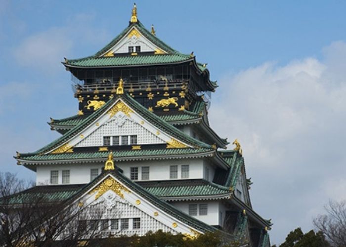 Đài quan sát nằm trên tầng 8 của lâu đài Osaka