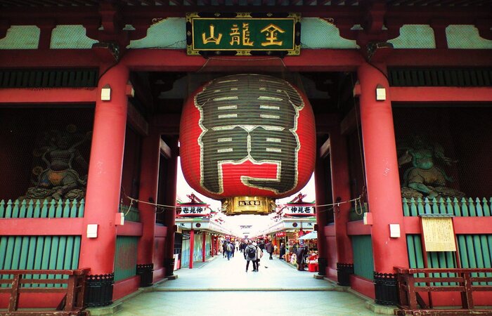 Chùa Asakusa Kannon - Cổng Sấm được xây dựng vào năm 1685