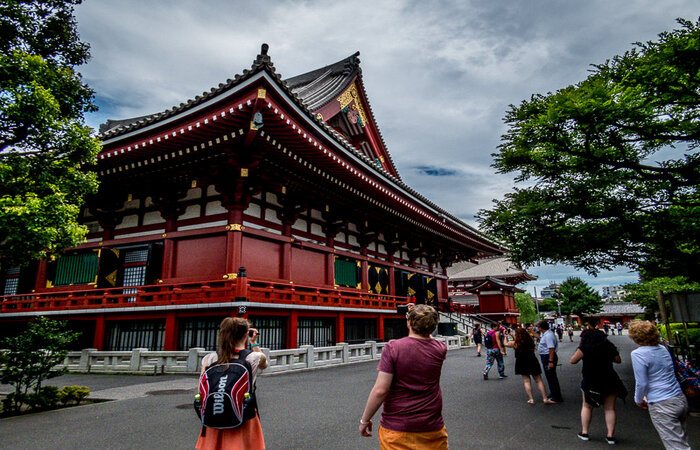 Chùa Asakusa Kannon - Nơi đây được rất nhiều người đến tham quan mỗi năm