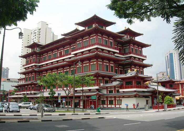 Chùa quan âm ở Singapore - Chùa Răng Phật nổi tiếng rất linh thiêng và có lối kiến trúc đẹp mắt