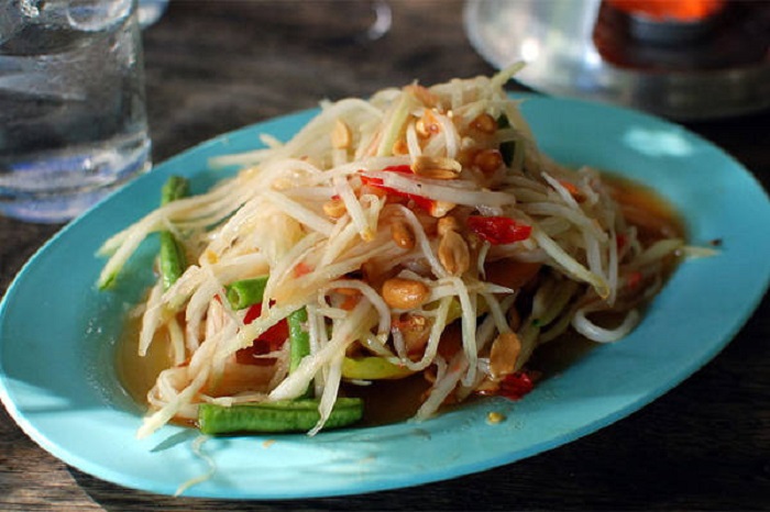 Ăn gì ở Pattaya - Món đu đủ chua cay thơm ngon