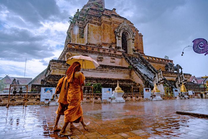 Địa điểm du lịch Chiang Mai - Mặt trước của đền Wat Chedi Luang