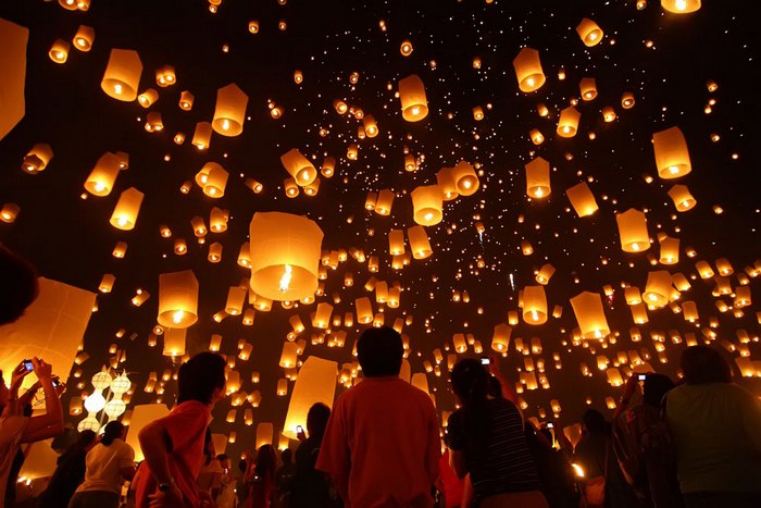 Lễ hội đèn trời Chiang Mai - Lễ hôi đèn trời tại Chiang Mai.