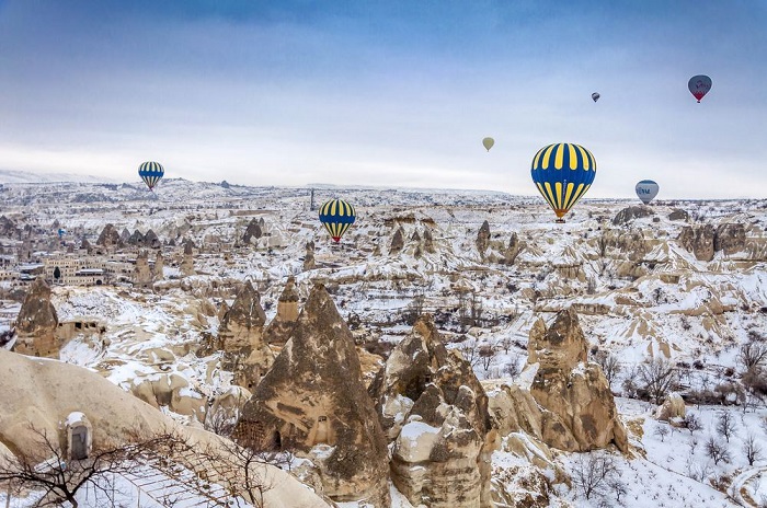 Du lịch Thổ Nhĩ Kỳ tháng nào đẹp nhất - Cappadocia trong tuyết