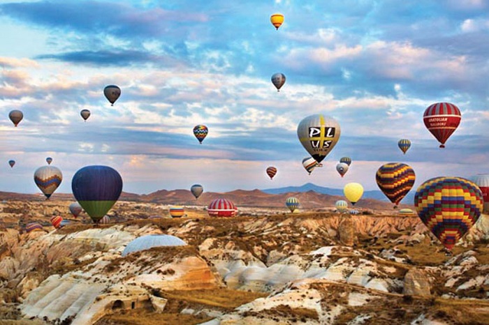 Thổ nhĩ kỳ có gì đặc biệt - Khung cảnh khinh khí cầu ở Cappadocia