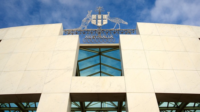 Tòa nhà quốc hội Úc - Kiến trúc hiện đại với tông màu trắng sáng