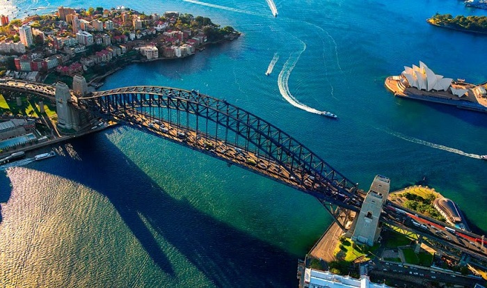 Kinh nghiệm du lịch Sydney - Cầu cảng Sydney nhìn từ trên cao