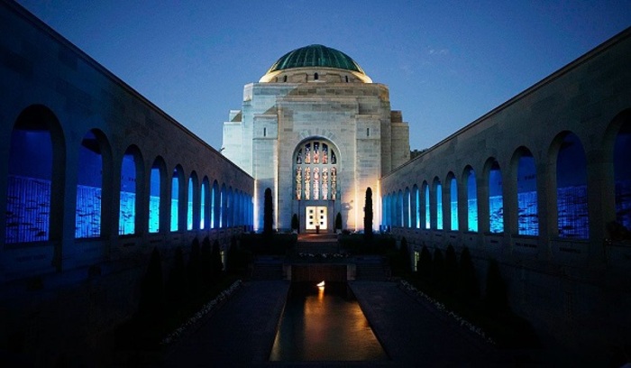Đài tưởng niệm chiến tranh Úc - Vẻ đẹp về đêm của đài tưởng niệm chiến tranh Úc