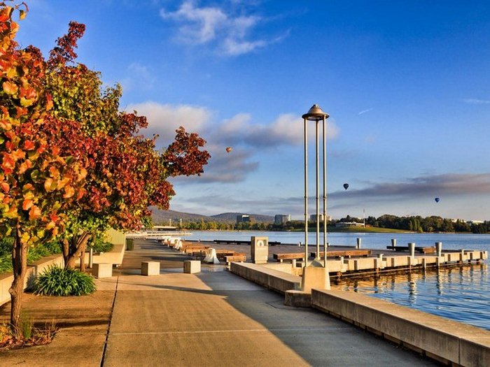 Hồ Burley Griffin - Đường đi quanh hồ