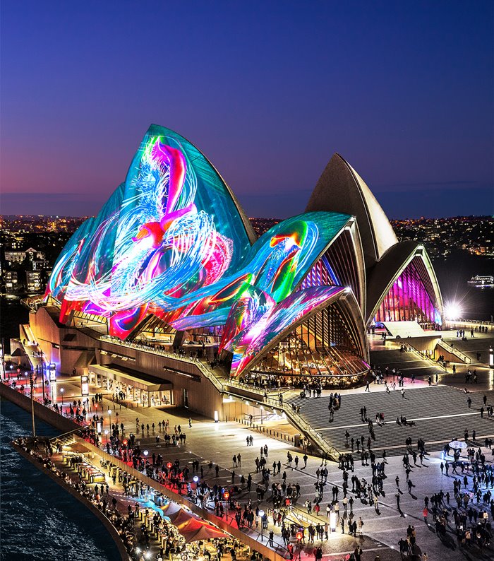 Địa điểm diễn ra lễ hội ánh sáng Vivid Sydney