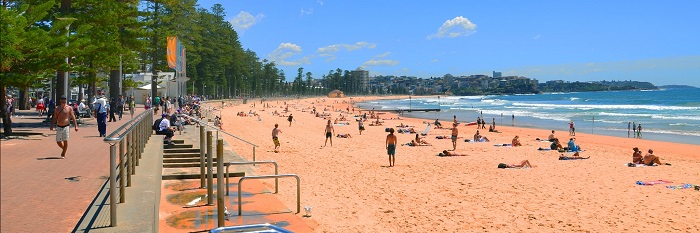 Bãi biển đẹp ở Sydney - Bãi biển Manly là địa điểm lý tưởng cho những ai muốn tìm chốn an yên tĩnh dưỡng.