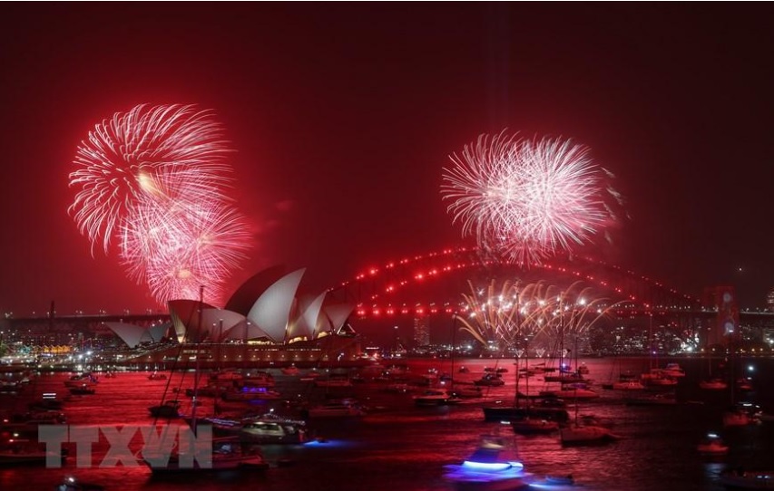 Nên đi du lịch Úc vào tháng mấy - Trình diễn pháo hoa vào giao thừa ở Sydney