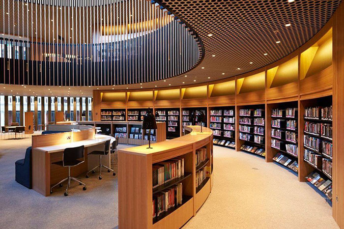 Thư viện Quốc gia Victoria Melbourne Australia -Tài liệu được sắp xếp ngăn nắp.