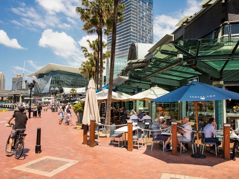 Trung tâm mua sắm ở Sydney - Harbourside – một góc phố bên ngoài