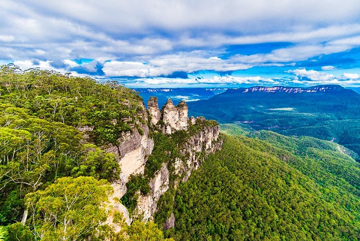 Vẻ trong xanh ở Blue Mountains