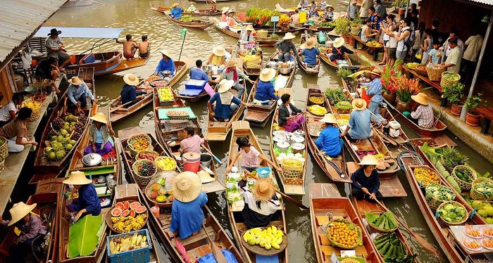 Chợ nổi bốn mùa Thái Lan