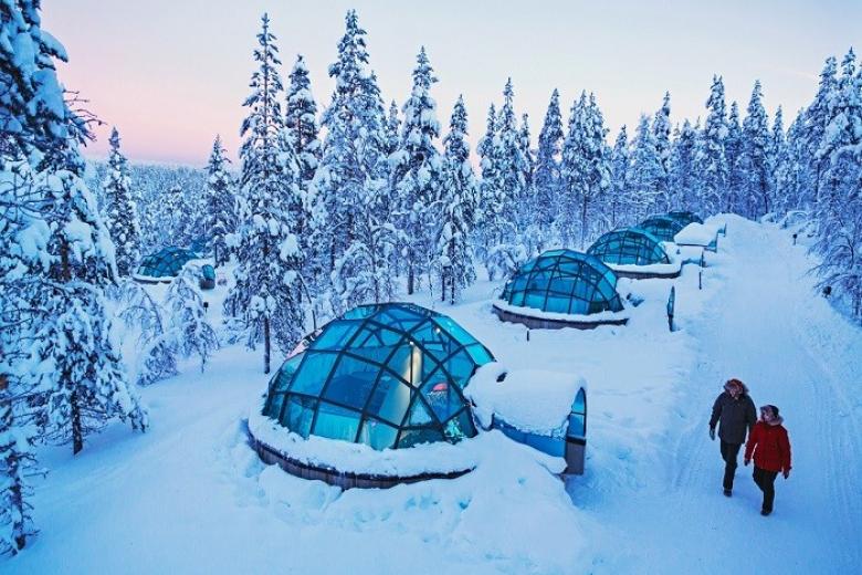 Khách sạn GLASS IGLOO (lều tuyết mái kính)