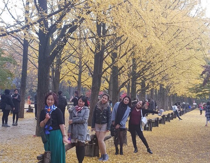 Đoàn khách tham quan đảo Nami