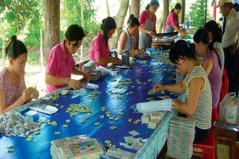 Cơ sở sản xuất kẹo dừa Bến Tre