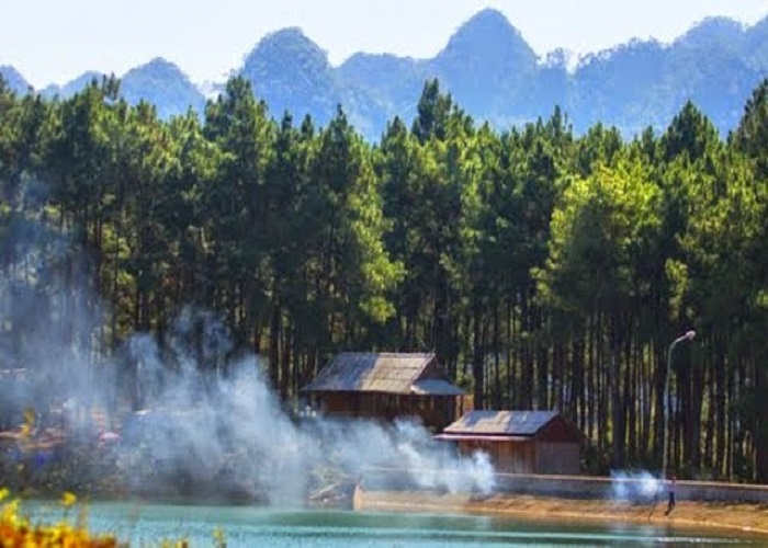 khu du lịch rừng thông bản Áng