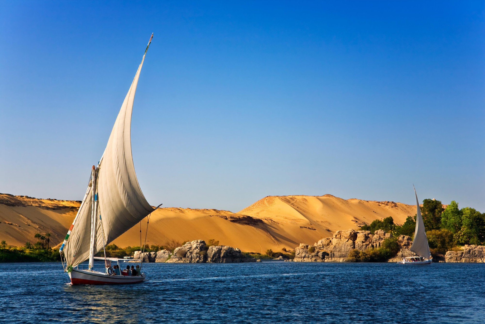 Ngồi thuyền buồm Felucca ngắm cảnh trên sông Nile